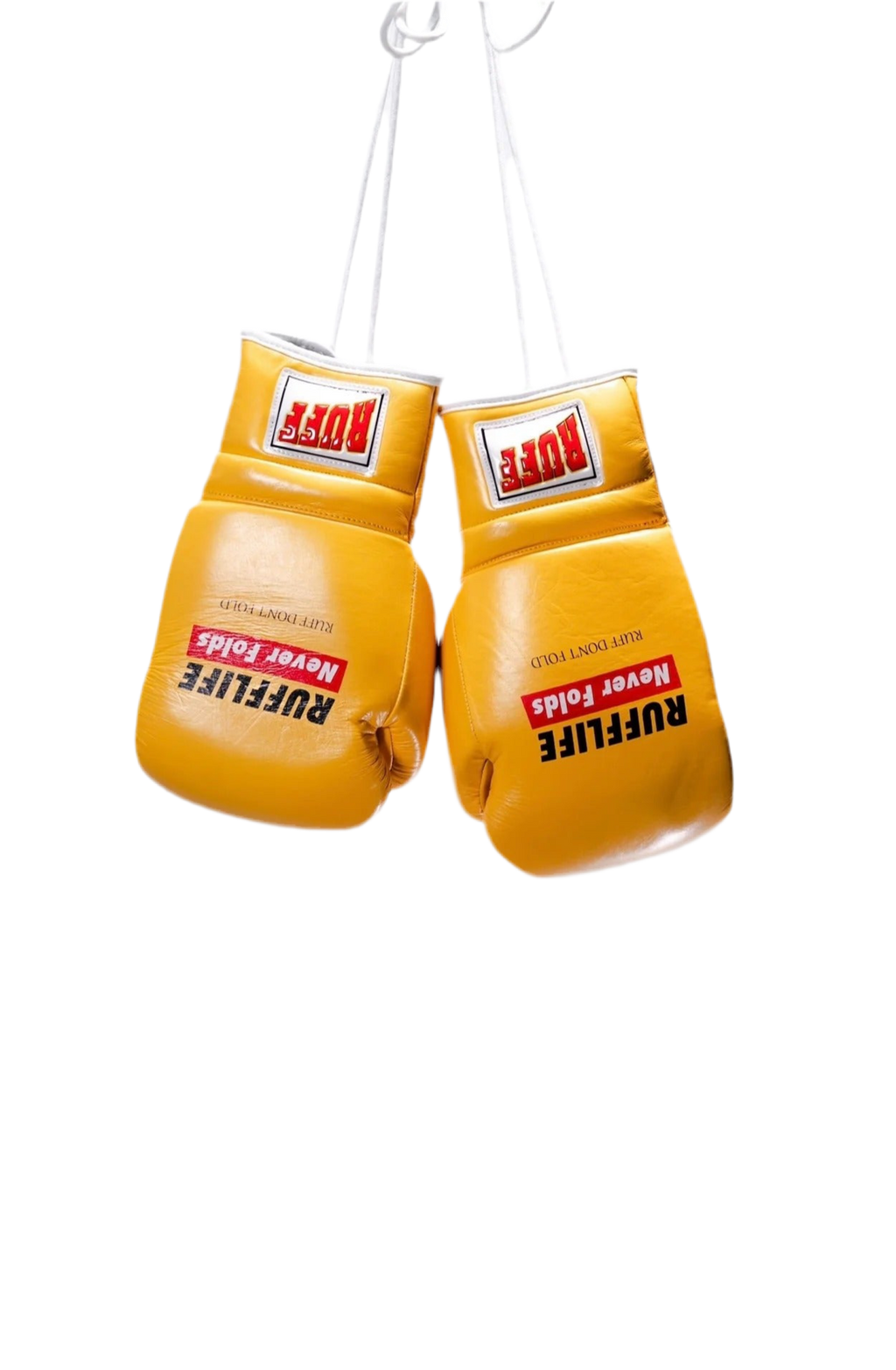 RUFF Pro Lace Up Training Gloves (Yellow)