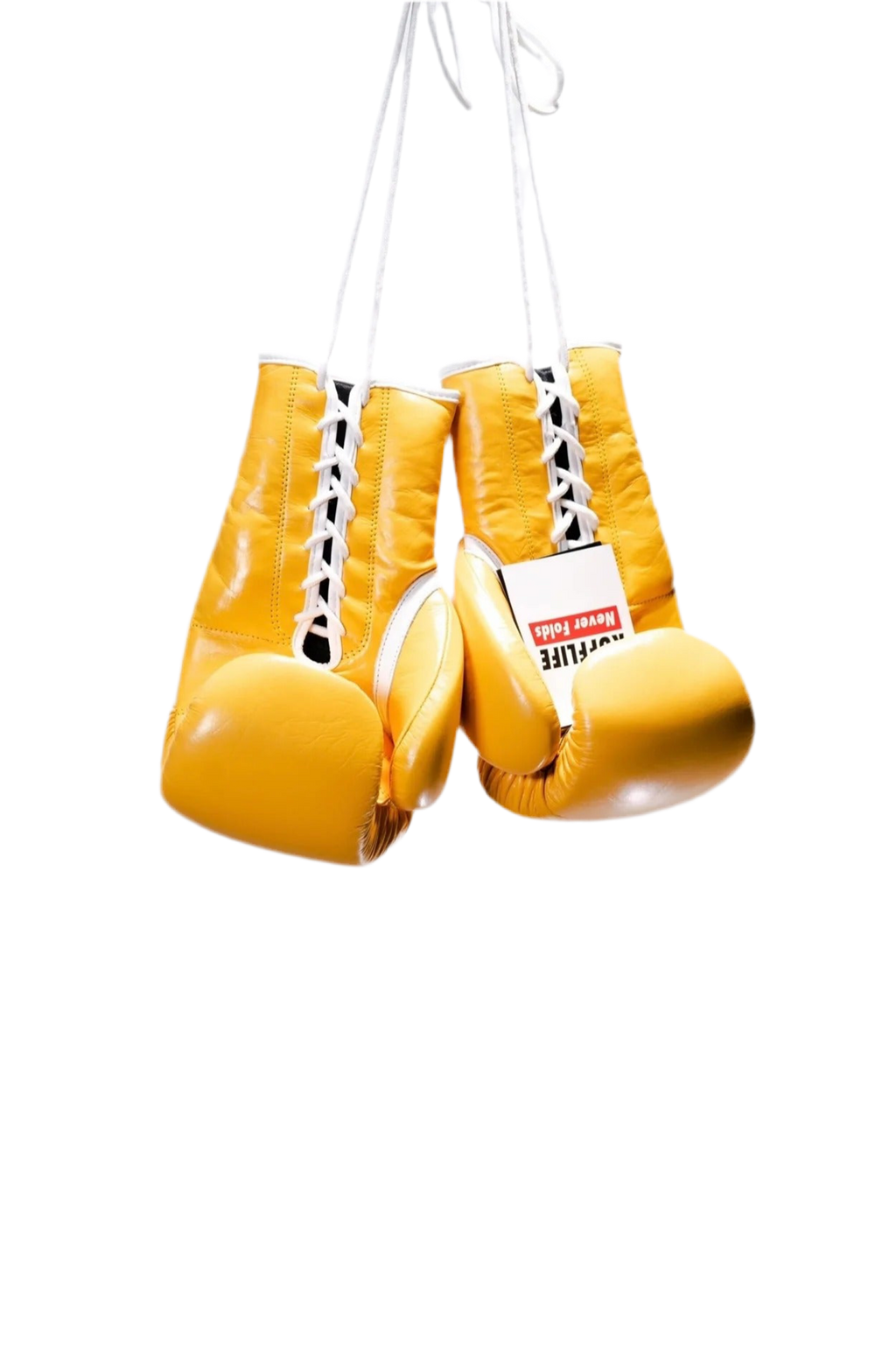 RUFF Pro Lace Up Training Gloves (Yellow)