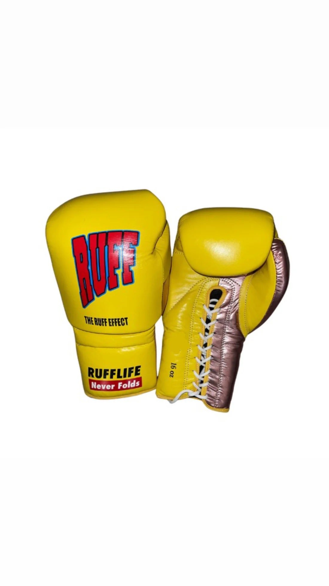 RUFF Lace Up Training Gloves (VOLT 16oz)