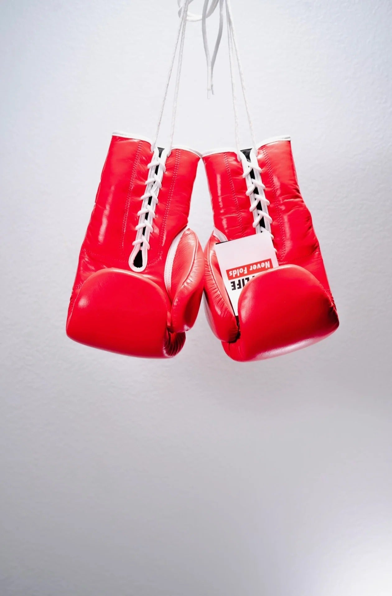 RUFF Pro Lace Up Training Gloves (Red 16oz)
